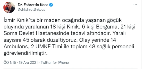 Yaralı maden işçisi dehşet dolu anları anlattı: Yaralı olduğumu fark etmedim, arkadaşlarıma yardıma koştum